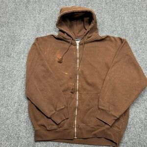 Bleach Stained Brandy Melville Blank Zip-up Hoodie Size L‎
